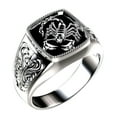 thumbnail image 5 of Men Scorpion Engraved Alloy Wide Finger Ring Birthday Club Party Jewelry Gift, 5 of 6