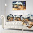 thumbnail image 3 of Designart Quebec City - Cityscape Photo Throw Pillow - 12x20, 3 of 5