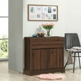 Gymax Buffet Sideboard Server Cupboard Console Table W/ Storage