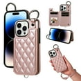 thumbnail image 4 of Premium Leather Wallet Case With Ring Holder & Hand Strap For Iphone 15,iPhone 16 Plus, 4 of 6