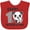 Red, variant on Inktastic Happy 1st Fathers Day with Pandas Girls Baby Bib