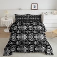 thumbnail image 2 of Castle Fairy Bohemian Damask Queen Comforter Set,Traditional Flower Bedding Comforter Set, 2 of 8