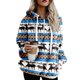 thumbnail image 3 of Sudadera Suelta Con Capucha, Sudadera Ligera A Juego Con Estampado Navideño Para Mujer Con Cordón Para El Ocio Diario, 3 of 6