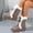Khaki, variant on Women's Winter Faux Fur Trim Snow Boots, Platform Faux Suede Lace-Up Warm Outdoor Boots