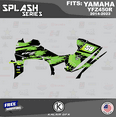 thumbnail image 2 of Kalair GFX Graphics Kit for Yamaha ATV YFZ 450R (2014-2023) Splash Series, 2 of 5