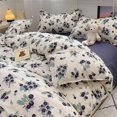 thumbnail image 1 of Pink Floral Bedding Set - Queen Size Comforter Cover, Sheet and Pillowcases for Girls Room, 1 of 10