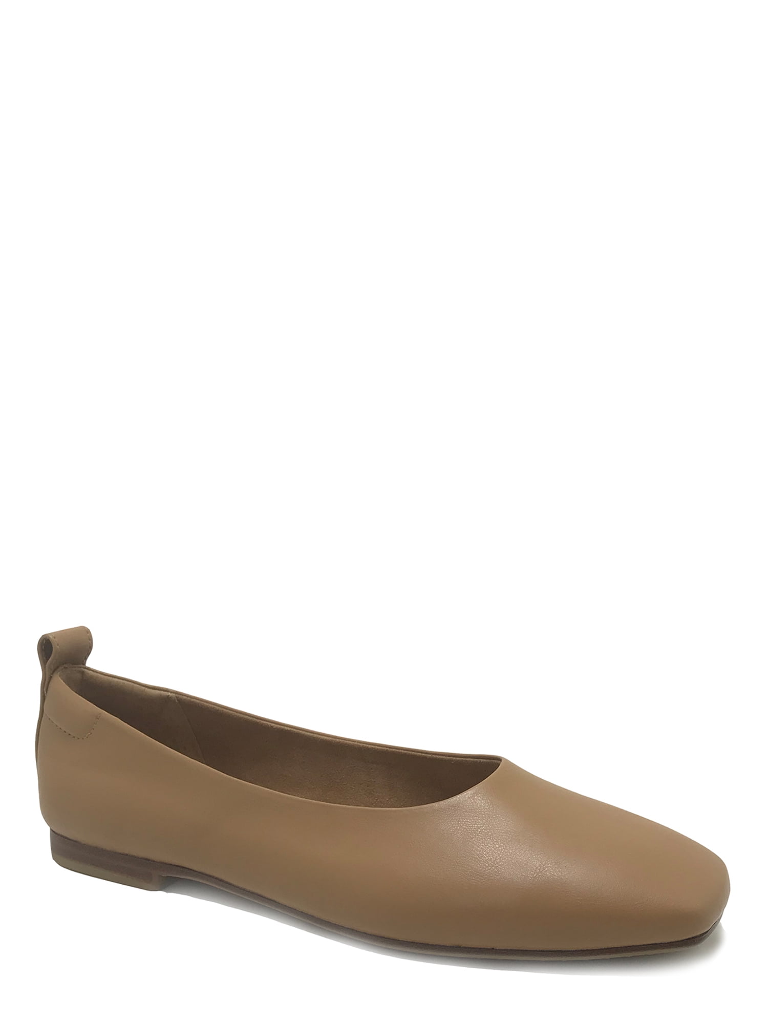 Time and Tru Women's Soft Square Toe Ballet Flats (Wide Width Available