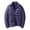 Navy, variant on Mens Lightweight Puffer Jacket, Short Packable Down Coat, Stand Collar Hooded Jacket, Warm Winter Outerwear for Casual Daily Wear