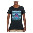 thumbnail image 2 of Wild Bobby Faith Hope Love Breast Cancer Awareness Anchor Breast Cancer Awareness Women Graphic Tee, Black, Small, 2 of 6