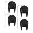 thumbnail image 1 of Phenofice 4Pcs Rubber Toilet Flapper Replacement Kit Black Compatible with Toilet Tanks for Leak Prevention, 1 of 8