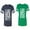 Men Navy / Women Green, variant on I Like Her But His Beared Matching Couple Cotton Jerseys (Men Navy / Women Black) (Men S / Women S)
