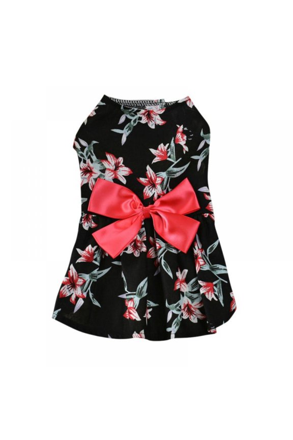 Cute Dog Dresses Pet Puppy Bowknot Princess Dog Wedding Dresses Apparel York Clothes Dog Supplies,XS-XL