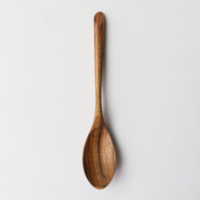 4Pcs Wooden Spoons Forks Kitchen Tableware Dinnerware Flatware Eco friendly Natural Wood Cutlery Wooden Dinner Utensil
