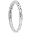 thumbnail image 3 of Pompeii 1/8ct Stackable Womens Diamond Wedding Ring 10k White Gold (I/J,I2-I3), 3 of 4