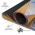 thumbnail image 3 of Premium Boho Style Rubber Game Room Mat 31.5x31.5 Inch Large Mahjong Table Cover with Non-Slip Backing and Noise Reduction for Tiles Cards and Boards, 3 of 7