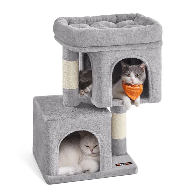 Cat Tree Feandrea Cat Tower S con condominio para gatos y rascador