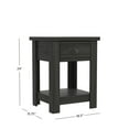 thumbnail image 4 of Hillsdale Addison Farmhouse 1 Drawer Nightstand, Set of 2, Black Oak, 4 of 19