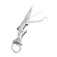 thumbnail image 2 of KRQAP Multifunctional Foldable Keychain Stainless Steel Toothpick Knife Pick Teeth Carry-fine Tooth Hook Crochet Can Open Bottle Buckle Teeth, Home Improvement Clearance, 2 of 9