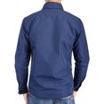 thumbnail image 3 of LELINTA Chemise de Robe Blanche Solide pour Hommes et Chemises de Robe pour Hommes Sans Rides à Manches Longues, Couleur Noire / Bleue, jusqu'à la Taille 5XL, 3 of 6