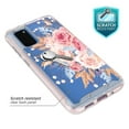 thumbnail image 4 of Samsung Galaxy S20 Case, Onyxii Graphic Design Shockproof Impact Resistant Protective Full-Body Rugged Clear Hybrid Bumper Case for Samsung Galaxy S20 (Pink Flower), 4 of 5