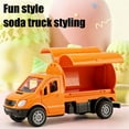 thumbnail image 5 of Kids Inertial Car Toy — Realistic Model Car with Manual Doors & Vending Table, Child-Friendly Plastic Play Vehicle for Role-Playing Orange, 5 of 6