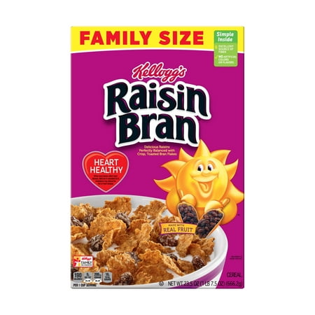 Kellogg's Raisin Bran Original Cold Breakfast Cereal, 23.5 oz