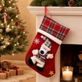 thumbnail image 5 of Oversized Plush Doll Christmas Stocking Gift Bag, Large Capacity Candy Treat Sack with Hanging Loop for Fireplace Mantel, Christmas Tree, Doorway and Holiday Party Display, Soft Plush Home Decor, 5 of 6