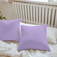 thumbnail image 5 of Minimalist Solid Color Outdoor Pillow Covers Pack of 2 Pure Lavender Purple Simple Waterproof Throw Pillow Covers Decorative Cushion Cases for Patio Garden Tent Balcony Couch 20x20 inch, 5 of 8