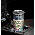 thumbnail image 4 of 20oz Gifts for Women, Men, Valentines Day Gifts for Her, Him, Inspirational Gifts for Friends, Peace Travel Camper Van, Tie Dye Hippie Van Tumbler Cup, Insulated Travel Coffee Mug with Lid, 4 of 6