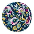 thumbnail image 3 of Unique Loom Bloom Collection Area Rug - Hyacinth (5' 3" Round Navy Blue/Light Blue), 3 of 7