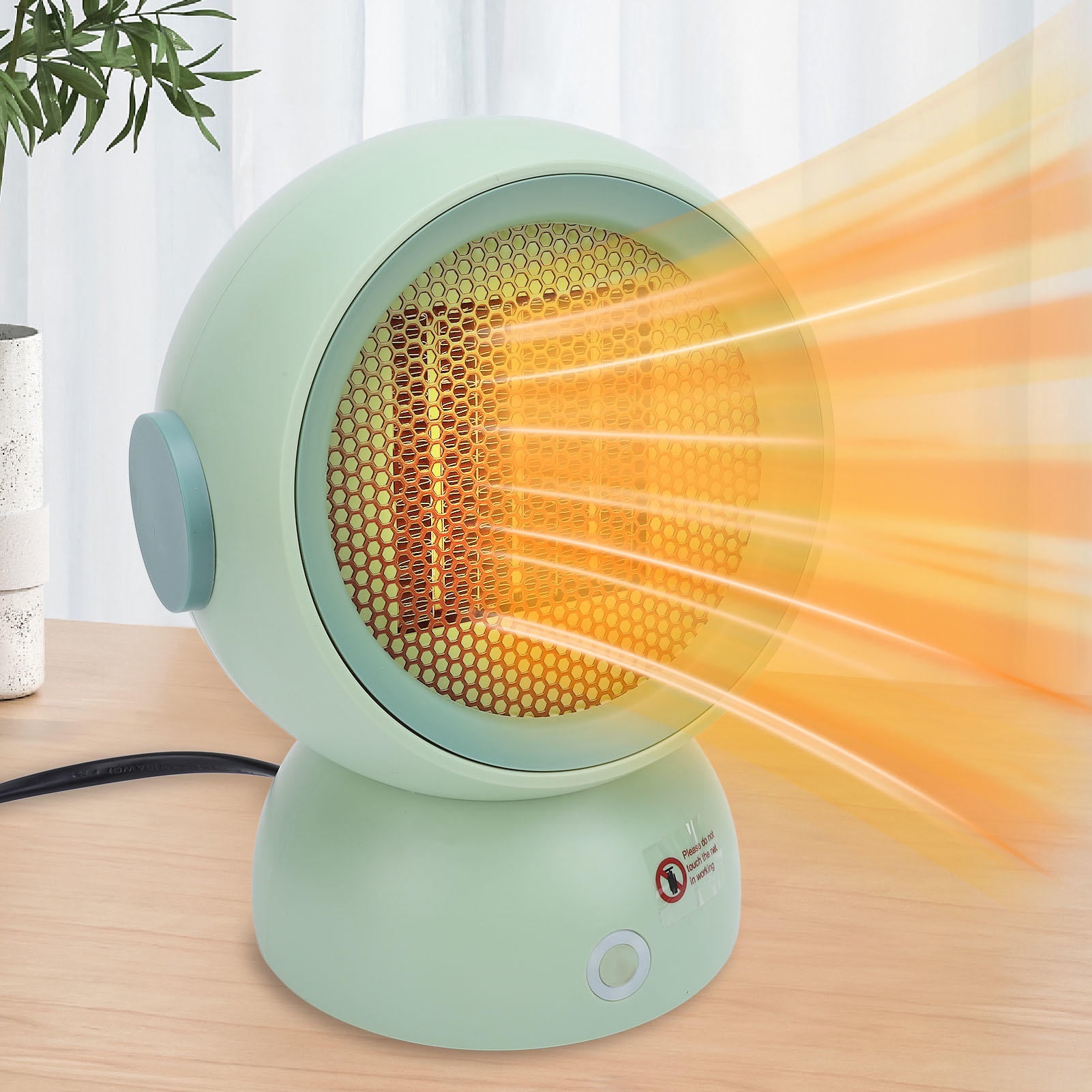 Suodoka Portable Quiet Desktop Heater 7.1"×9.1" 1.7lb Rapid‑Heat, Energy‑Efficient, Overheat & Tilt Safety – Ideal for Bedsides, Study Rooms, and Small Spaces