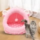 thumbnail image 1 of Cama para gatos para gatos de interior, cama para dormir para perros, cama para mascotas, casa, nido para perros con cojín, refugio, portátil, suave, , oveja, METRO Yinane Nido Cama Casa, 1 of 8