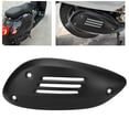 thumbnail image 4 of Motorcycle Heat Shield Case, Noise Reduction  Motorcycle Exhaust Pipe Cover  For Motorcycle Black,Silver Color, 4 of 8