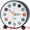 Black, variant on Unique Bargains High-Contrast Numbers Mechanical Alarm Clock Black 4.3"L x 2.0"W x 4.3"H