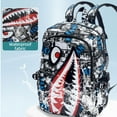 thumbnail image 3 of Shark Boys Backpacks Fashion Schoolbag, Ocean Animal Mouth Waterproof  Bookbag Travel  Laptop Bag Daypack, 3 of 9