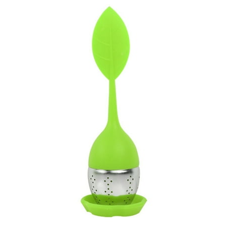 

Stainless Steel Tea Infuser with Silicone Handle Leaf Shape Tea Infuser for Loose Leaf or Herbal Tea for Mugs and Teapot