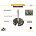 thumbnail image 3 of Quik Shade Set of 4 Heavy Duty Weight Plates for Securing Instant and Pop-Up Canopies and Tents, Black, 3 of 6