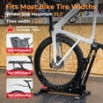 thumbnail image 4 of Foldable 2-in-1 Vertical & Horizontal Adjustable Bike Parking Rack Floor Stand for 24" to 27.5" Mountain and Road Bikes Indoor Garage Storage, 4 of 8