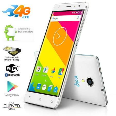 4G LTE GSM Unlocked 5.6-inch SmartPhone by Indigi® [Android Marshmallow OS + DualSIM + Fingerprint Unlock + Google