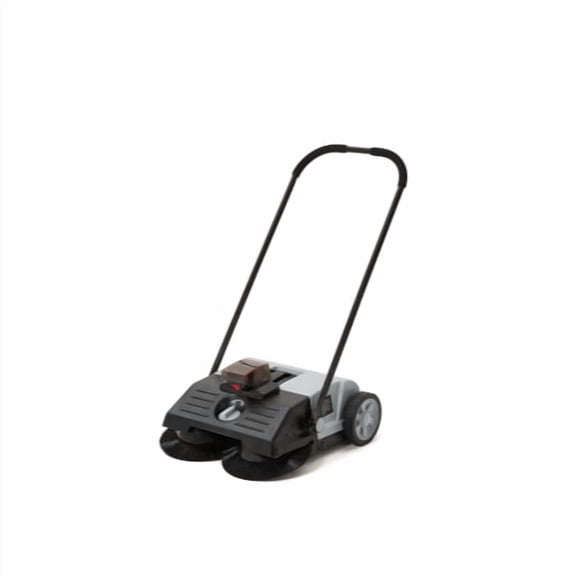 Battery Powered Artificial Grass Sweeper, 22" Cleaning Path, Foldable, for Grass, Driveways & Sidewalks
