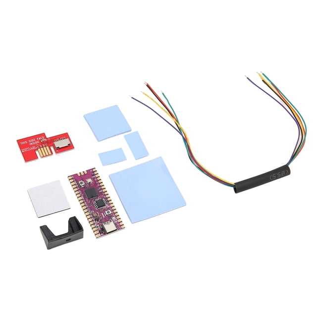Flexible Microcontroller Module, Dual Core Low Power Consumption 264KB Microcontroller Board USB C Interface for Game Console Red,Blue