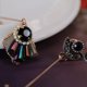 thumbnail image 5 of Pendientes largos franceses Retro de moda con aguja de plata 925, joyería, 5 of 5
