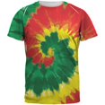 thumbnail image 1 of Rasta Tie Dye All Over Adult T-Shirt, 1 of 1