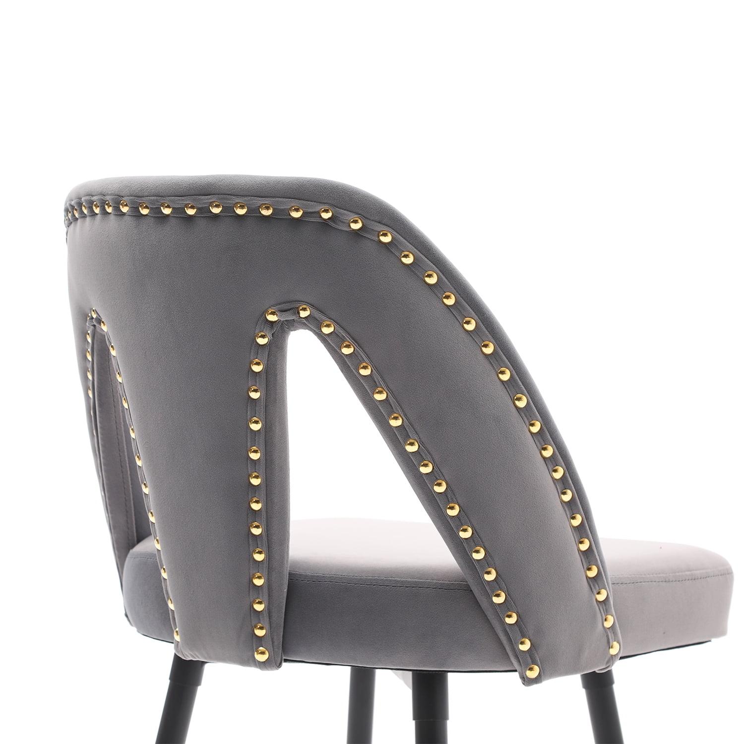 Kadyn 28" Counter Height Stools, Upholstered Bar Stools Set of 2, Velvet Bar Chairs for Living Room, Dinning Room, Kitchen, Gray Kadyn 28" Counter Height Stools, Upholstered Bar Stools Set of 2, Velvet Bar Chairs for Living Room, Dinning Room, Kitchen, Gray