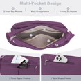 thumbnail image 5 of KXF Nylon Shoulder Bag for Women Trendy Large Capacity Handbag Multi-Pocket Crossbody Bag Fashion Handle Satchel Lightweight Waterproof Messenger Bag, 5 of 7