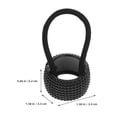 thumbnail image 5 of HEMOTON 4pcs Hair Cuff Elastic Hair Ties High Ponytail Holder Women Hair Ropes Hair Accessories, 5 of 8