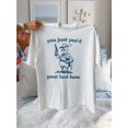 thumbnail image 1 of Vibrant Duck & Letter Print Short Sleeve Crew Neck T-Shirt - Women's Casual Summer & Spring Top - Relaxed Fit, Breathable Fabric, Soft Comfortable Wear, 1 of 6