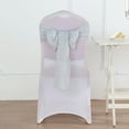 thumbnail image 3 of BalsaCircle 5 Silver Chair Sashes Premium Polyester Faux Burlap Wedding, 3 of 8