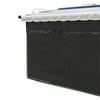 701707 ZipBlocker 17 x 7 ft. Polyester with Vinyl Coating Patio Awning Front Sun Block Panel, Black