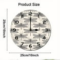 thumbnail image 2 of ZXCXRQFa Blue Dragonfly Flower Wall Clock Battery Operated Non Ticking Silent Analog Rustic Farmhouse Round Clock Wood Decor for Home Kitchen Living Room Bathroom, 2 of 7
